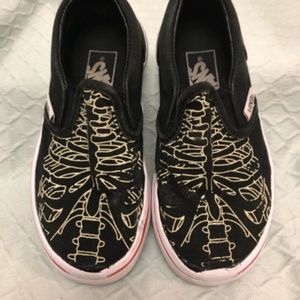 Vans Skeleton Slip Ons